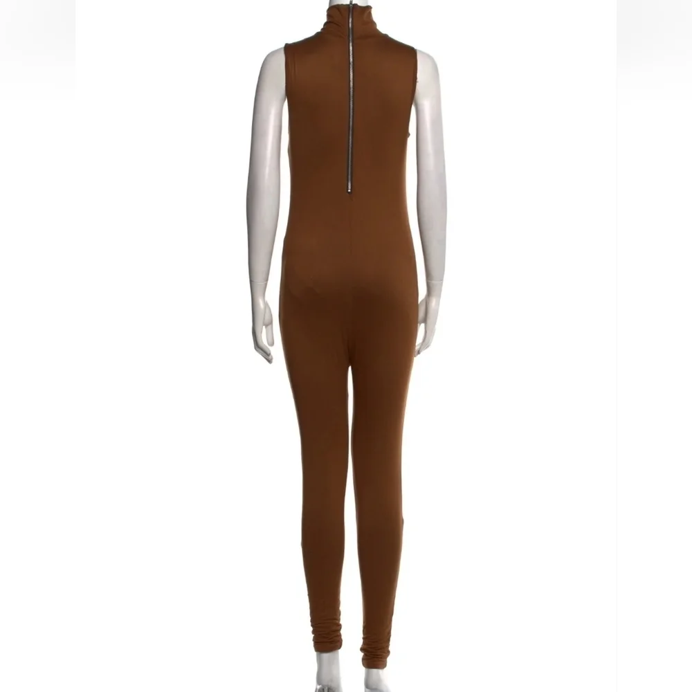 Bumpsuit Tan Form-Fitting Jumpsuit with Full-Length Coverage - Picture 3 of 7